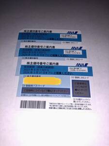 3枚セット ANA 全日空 株主優待券 有効期間2024年5月31日