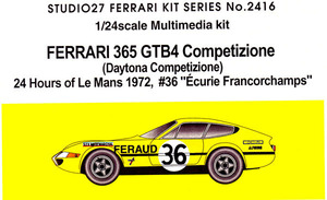 【STUDIO27】1/24 フェラーリ 365 GTB4 LM'72 #36キット ★大特価★