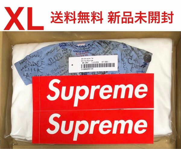 XL Supreme 30th Anniversary First Tee White シュプリーム 30周年 Tシャツ ホワイト