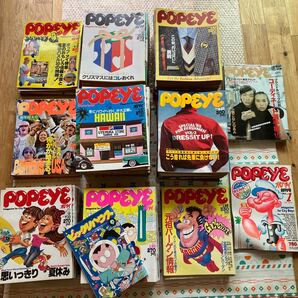 POPEYE ポパイ 雑誌 昭和レトロ ファッション 雑誌ポパイ 当時物 創刊号 まとめ売り 希少 サブカルの画像1