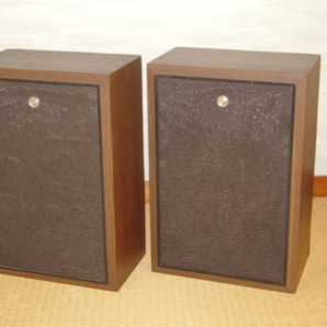 日本コロンビア（現DENONブランドの前身）16cmウーファ使用レトロ調2ウェイバスレフスピーカーシステム、中古ペアの画像1