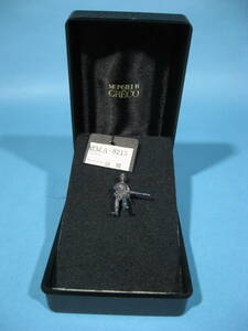 ムッシュ グレコ 銀製 歩兵のピンバッチ MMA-8215 ケース付 MONSIEUR GRECO Infantry Silver Pin badge (新古・未使用・美品)