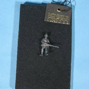 ムッシュ グレコ 銀製 歩兵のピンバッチ MMA-8215 ケース付 MONSIEUR GRECO Infantry Silver Pin badge (新古・未使用・美品)の画像3