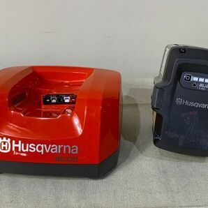◆FZ21 バッテリー Husqvarna BLi200X ハスクバーナ 充電器 QC330 動作確認済み 約2.5kg 工事 切断機 木工用 チェーンソー◆Tの画像2