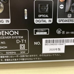 ◆GA96 CDレシーバーシステム スピーカー DENON D-T1 リモコン、取扱説明書付き 動作確認済み 家電 オーディオ機器◆Tの画像5