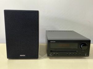 ◆GA96 CDレシーバーシステム スピーカー DENON D-T1 リモコン、取扱説明書付き 動作確認済み　家電　オーディオ機器◆T