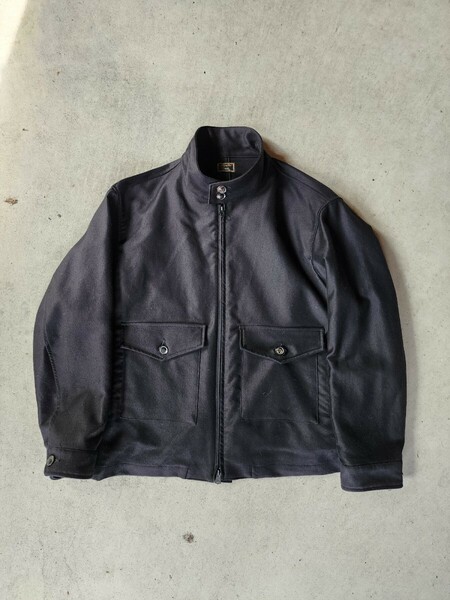 AGE OLD WEP Jacket Modify 1990s German Black Moleskin モールスキン ジャケット G−8 Flight Jacket