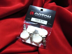 * new goods sale / the lowest price *GOTOH| ukulele for peg |UKB-W-N* white knob * domestic production high quality high precision! ukulele thread to coil standard model 