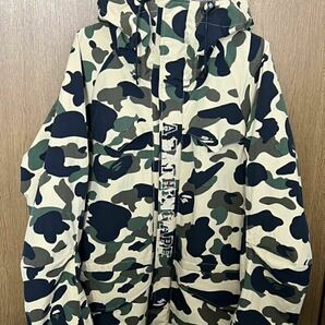 A BATHING APE アベイシングエイプ 最初期'96年1ST CAMO SNOWBOARD JACKET イエローカモ スノボジャケットM