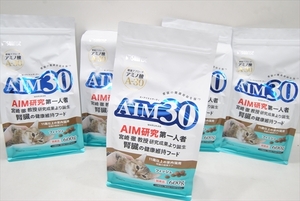 【PLT-018】送料無料 キャットフード AIM30 11歳以上 室内猫用 フィッシュ 600ｇ 5個 まとめ売り② 