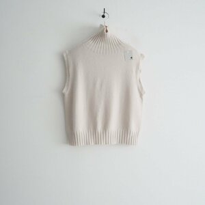 2022AW / MARGARET HOWELL マーガレットハウエル / CASHMERE COTTON カシミヤ ニットベスト 2 / 578-2261002 / 2311-1407