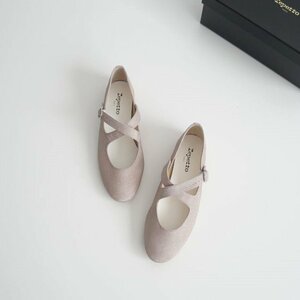 2023 / repetto レペット / flower mary jane バレエシューズ 37.5 / 51233-1-21115 / 2404-0423