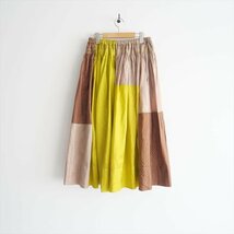 2024SS今季 / journal standard luxe購入品 / INJIRI インジリ / PATCHWORK GATHERED SKIRT スカート M / 24060450000 / 2404-2024_画像4