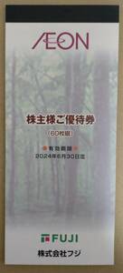 フジ 株主優待券 6000円分 イオン マックスバリュ