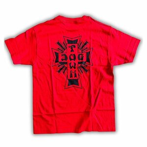 Dogtown Skateboards (ドッグタウン) Tシャツ Cross Logo T-Shirt Red (L) スケボー SKATE SK8 スケートボード HARD CORE PUNK