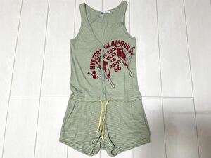 HYSTERIC GLAMOUR Hysteric Glamour вишня девушка комбинезон все в одном окантовка Logo редкость редкий NO33890