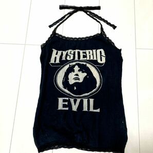 80s 90s 初期 HYSTERIC GLAMOUR ヒステリックグラマー ロゴ EVIL ホルターネック キャミソール レア 希少 ヴィンテージ NO11900の画像1