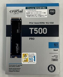 【新品・未開封品】Crucial T500 NVMe PCI-Express 4.0 M.2 SSD 1TB (CT1000T500SSD8JP)