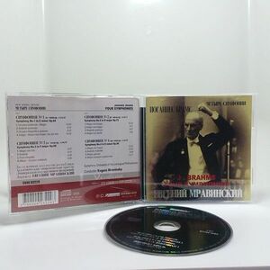 CD　　　JOHANNES　　BRAHMS　　FOUR　SYMPHONIES、　　Evgeni　Mravinsky　　COVE　　03229　　中古