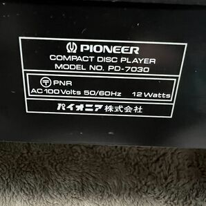 Pioneer パイオニア CDプレーヤー CDデッキ PD-7030 通電確認済み ジャンク 箱付きの画像6