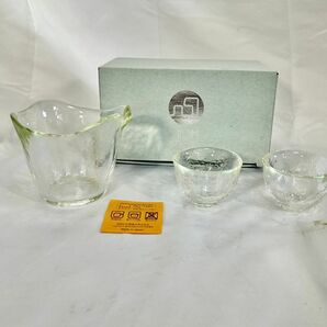 新品 津軽びいどろ 石塚硝子（株） 津軽びいどろ 耐熱ガラス酒器 耐熱片口酒器セット ギフトセット 日本製 FS-71515の画像2