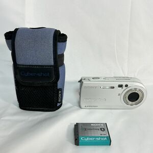 SONY Cyber-shot サイバーショット DSC-P100 デジタルカメラ コンパクトデジタルカメラ シルバー ソニー 替えバッテリー・ソフトケース