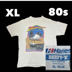 【激レア】インディジョーンズTシャツ最後の聖戦1989年製　映画ムービーTシャツ