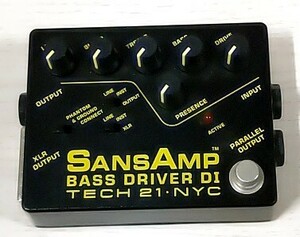 ★超美品 TECH21 / SansAmp Bass Driver ベース用プリアンプ サンズアンプ エフェクター BASS DRIVER DI