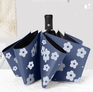 送料無料 花柄 折り畳み日傘 晴雨兼用 ワンタッチ自動開閉 UVカット遮光 遮熱 新品