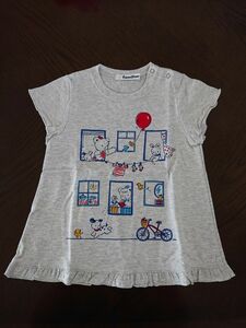 familiar 半袖Tシャツ チュニック グレー 90