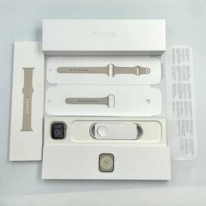 【中古美品】Apple Watch Series 8 41mm GPSモデル MNP63J/A スターライトアルミニウムケース / スターライトスポーツバンドの画像2