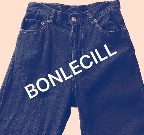 BONLECILL パンツ デニム ジーンズ 5ポケット ハイウエスト デニム/ツイルカラーパンツ