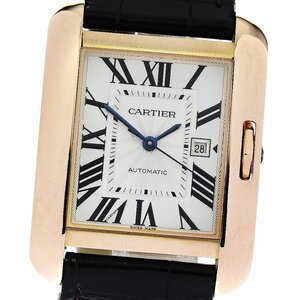 Cartier Cartier W5310006 Танк Грейс LM K18PG Дата автоматическая мужская расслабленная _808825