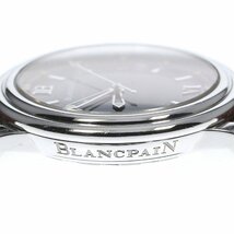 訳あり ブランパン Blancpain 2101-1130-11 レマン ウルトラスリム デイト 自動巻き メンズ _782716_画像4