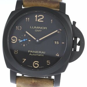 パネライ PANERAI PAM01441 ルミノール1950 3デイズ GMT チェラミカ 自動巻き メンズ 内箱・保証書付き_805978