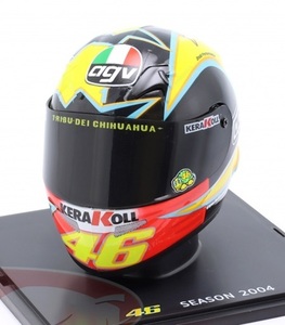  Spark 1/5 helmet V. Rossi Yamaha 2004 Moto GP Champion 