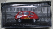 Altaya　1/43　フィアット・750 ムルティプラ ABARTH　red/white/black　1960_画像2