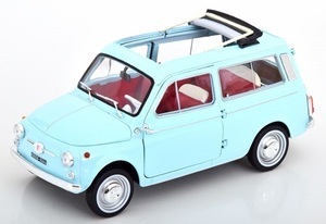 ノレブ　1/18　フィアット・500 ジャルディニエラ　lightblue　1964