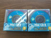 未使用 未開封 MR.DATA Mini CD-R 5パック×2 合計10枚セット [8cm][21min][185MB][記録媒体_画像1