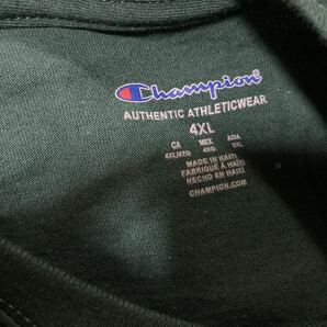 チャンピオン ダークグリーン スーパーBIGTシャツ メンズ大きいサイズ4XL の画像4