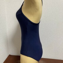 C488ストレッチ♪1円スタート！シンプルネイビーの女子スク水♪アンダーやコレクションや撮影会にも♪サイズ170_画像3