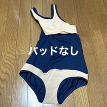 C566スィーミー♪ストレッチ♪1円スタート！シンプルネイビーの女子スク水♪アンダーやコレクションや撮影会にも♪サイズL_画像5