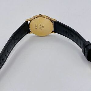 動作品 JUNGHANS ユンハンス K18 750 金無垢 ゴールド 時計 QZ ダイヤ Diamond 13P 豪華 GOLD WATCH の画像8