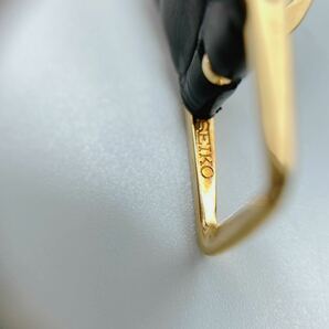 動作品 SEIKO セイコー Exceline 18KT 750 ダイヤ4P レディース 腕時計 1F20-0D90 ゴールド 時計 クオーツ の画像8