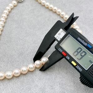 Pearl パール 真珠 ネックレス あこや 本真珠 K14 WG 金 大珠 照り 白 ピンク の画像6