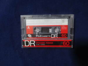 *FUJI cassette tape DR60 TYPE I NORMAL used erasure settled Showa era analogue retro 