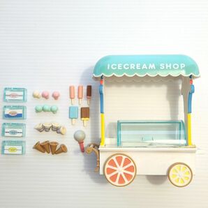 【シルバニアファミリー】 アイスクリーム屋さん ミニチュア リーメント おままごと おもちゃ お店 レトロ