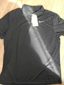 NIKE L размер рубашка-поло короткий рукав Nike чёрный черный 