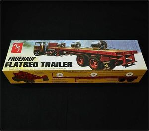 【未組立】 amt ROUND2 プラモデル FRUEHAUF FLATBED TRAILER フルハーフ フラットベッド トレーラー AMT-617 1/25