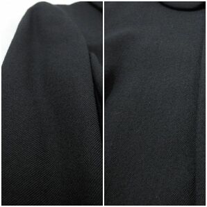 COMME des GARCONS コムデギャルソン 丸襟ウールジャケット 裏地リボン柄 W8J005 S ブラックの画像10